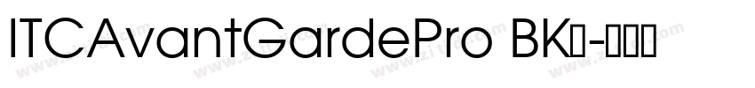 ITCAvantGardePro BK字字体转换